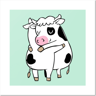 Cow Hugs Posters and Art